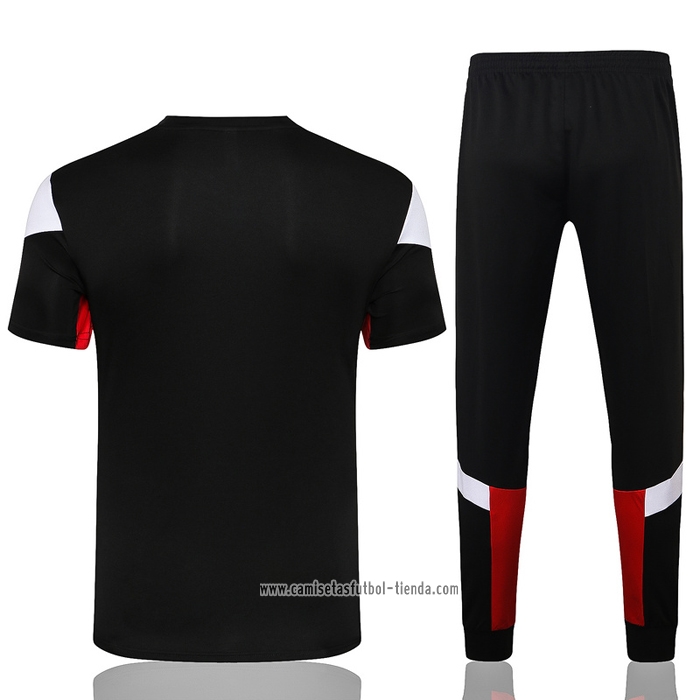 Chandal del AC Milan 2021 2022 Manga Corta Negro